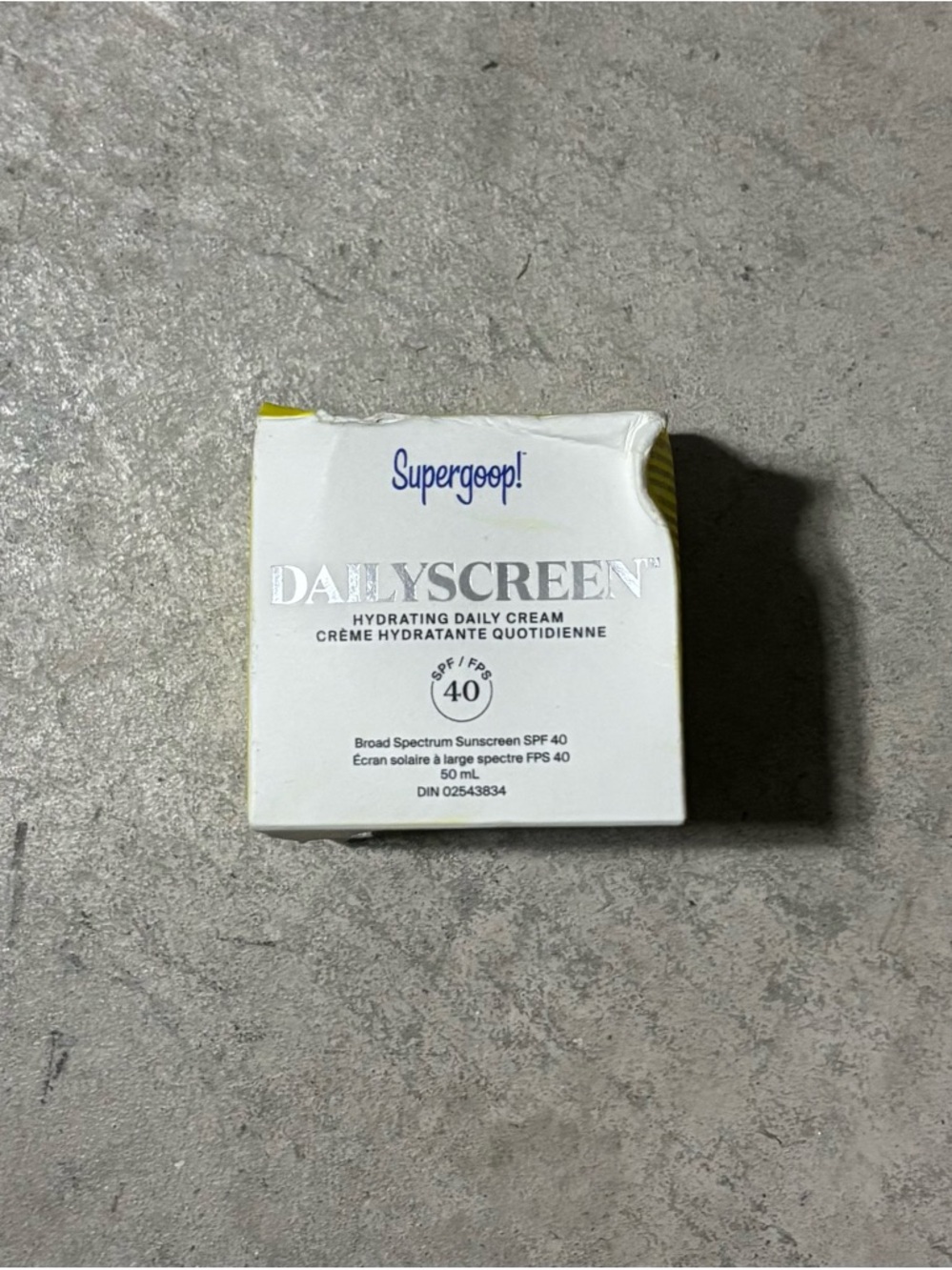 Supergoop! DailyScreen Hydrating Cream SPF 40 - White & Yellow Accent
